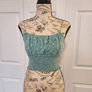 L.A. Hearts sea green crop top size small.